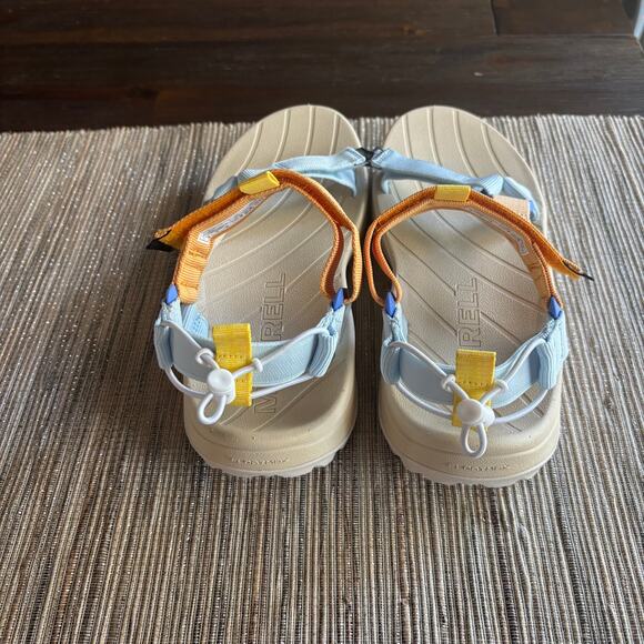 MERRELL | Women's Speed Fusion Sandals Tangelo Ice Blue Sz 9 - Picture 4 of 6